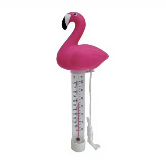 Yousheng Swimming Pool Floating Thermometer, Flamingo Turtle Duck Goldfish Shark Water Temperature Gauge, Easy Read Bathtub Hot Tub Temperature