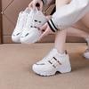 Women's Sneakers Summer Wedge Casual Shoes PU Leather Lace Up 2024 Womes Anti-slip Vulcanized New Outdoor Sneakers