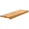 Stair Treads 8 Pcs. Light Brown 80 X 30 X 2 Cm Solid Oak Wood