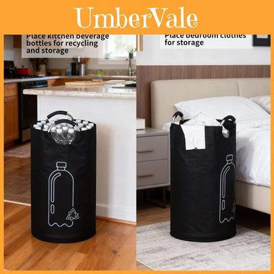 Home Storage Trash Bag With Large Capacity Foldable Collapsible For Indoor Organizing