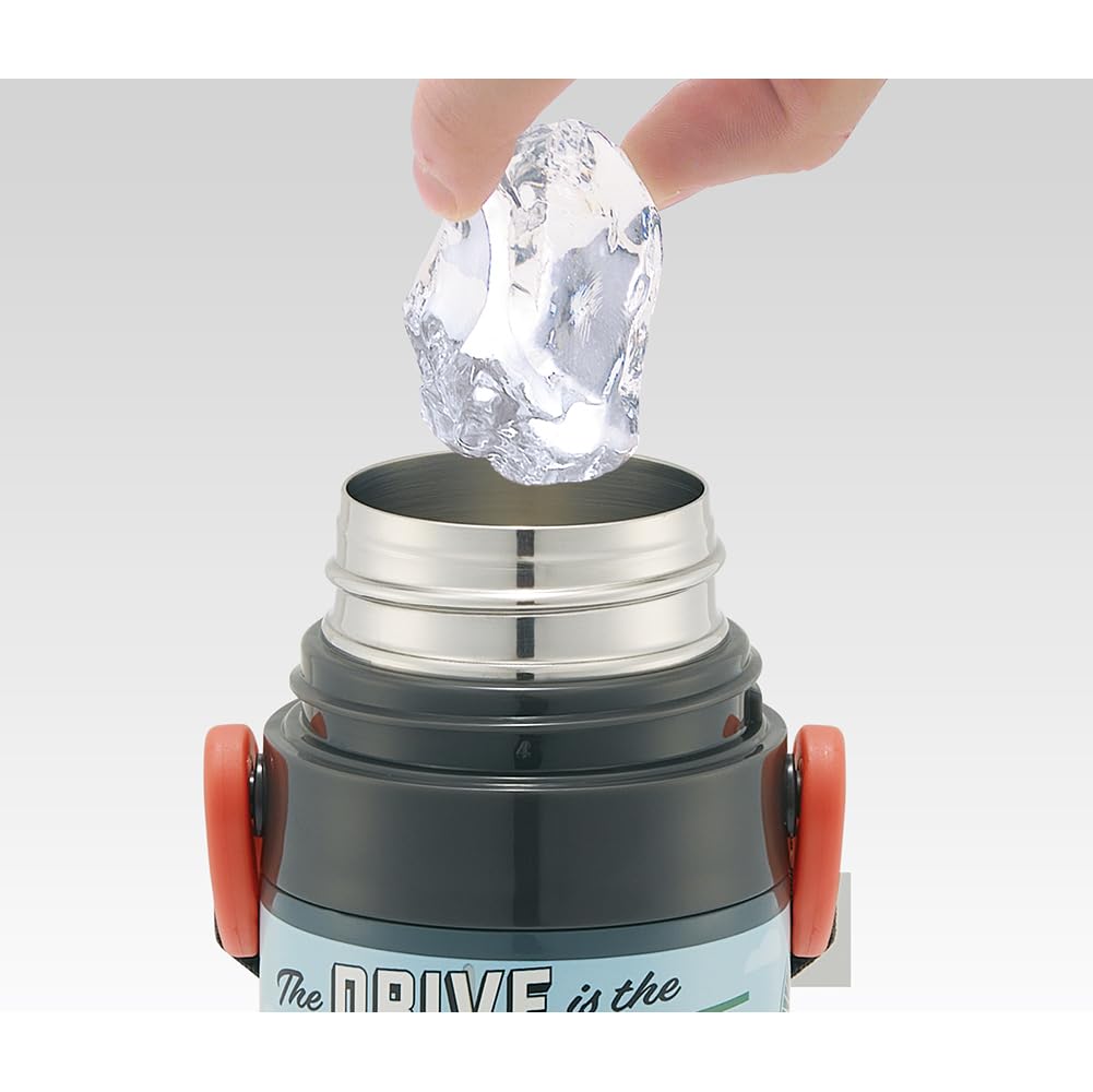 Skater Water 470ml or 430ml Disney Cars Stainless Sports Children's Bottle, 2-Way, (Direct Drink) (Cup), 24, Boys, Steel, Insulated, Lightweight,