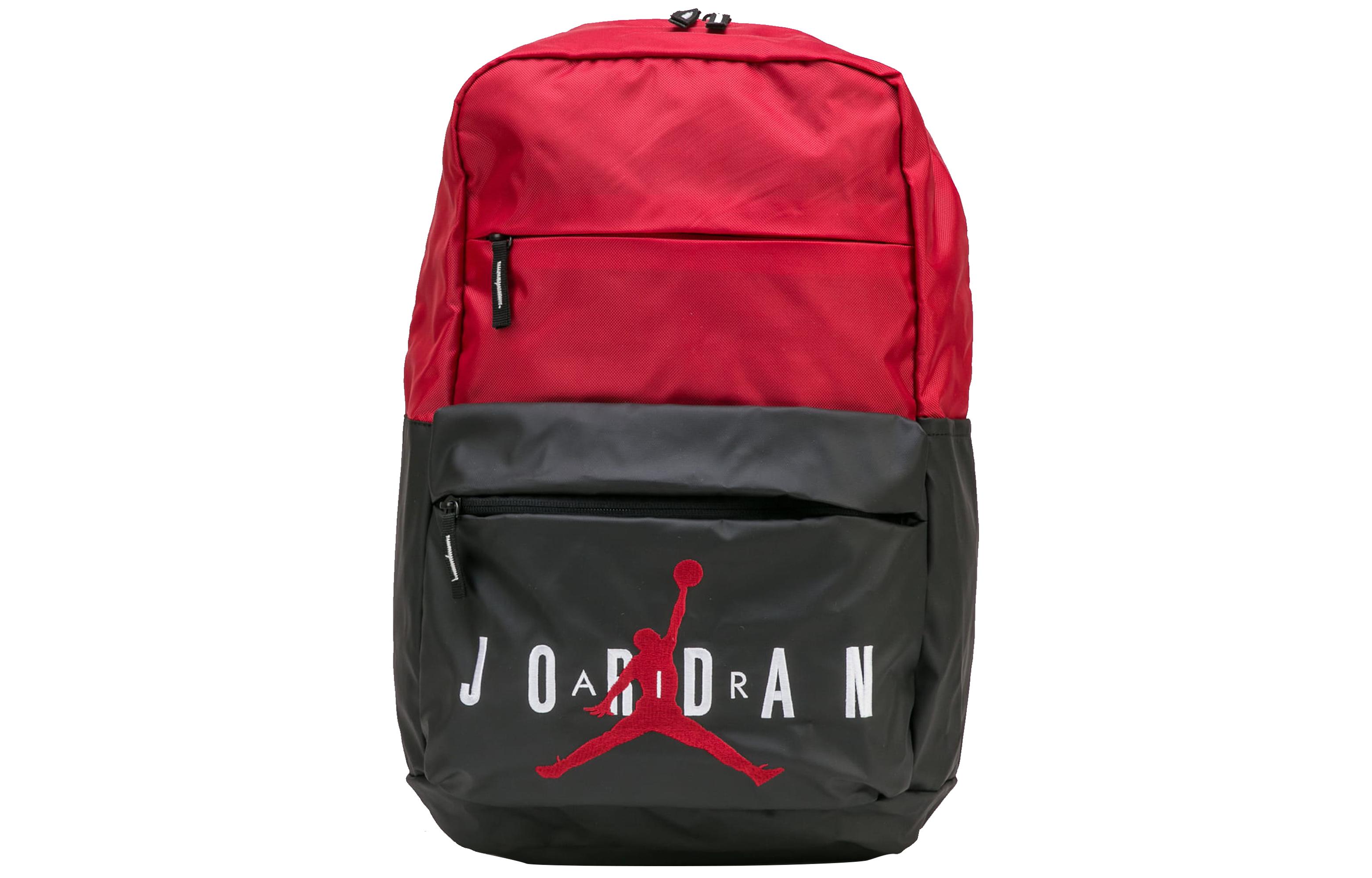 Jordan Polyester Basketballtasche Rucksack Regular Unisex Bred Schwarz Rot ONESIZE