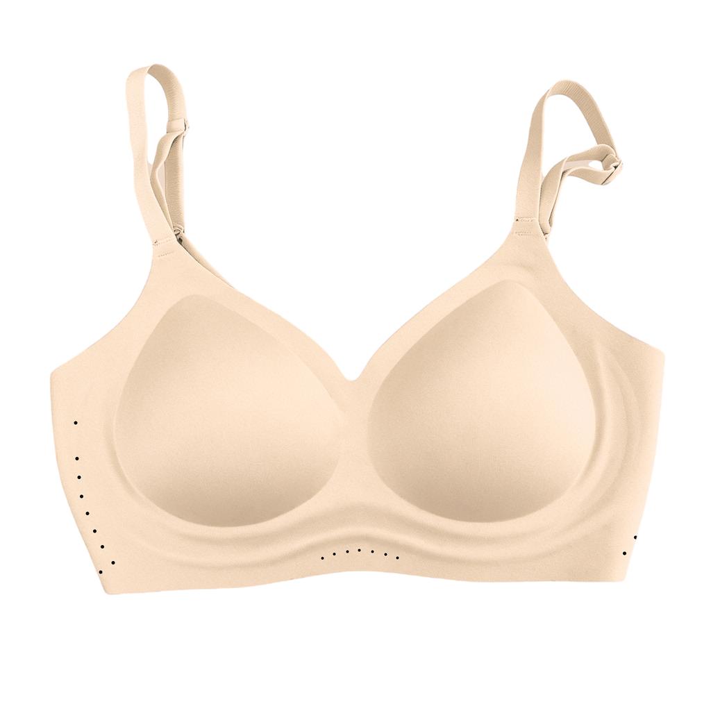 Zeriluna Breathable, seamless, wire-free support bra Push-up fixed cup seamless comfortable underwear