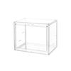 Large Capacity Acrylic Desktop Organizer Box Book Storage Boxes Transparent Display Cabinet Bookshelf Dustproof Organizer