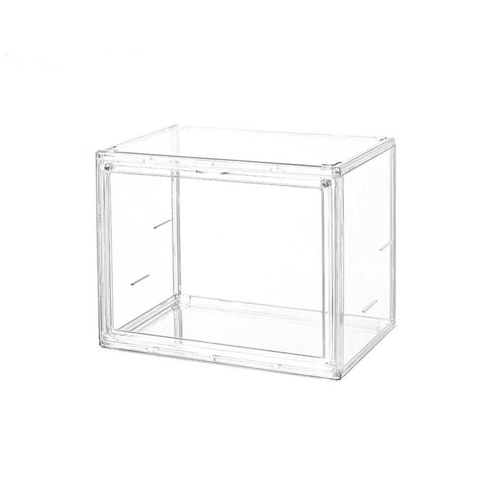 Large Capacity Acrylic Desktop Organizer Box Book Storage Boxes Transparent Display Cabinet Bookshelf Dustproof Organizer