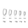 Ear Buckle, Simple Row Diamond Zircon Earrings For Women, Small Fresh Round Small Earbone Studs