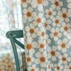1PC LOZUJOJU European Countryside Style Fresh Daisy Printed Curtains Full Blackout Curtains for Bedroom Living Room Balcony Window for Home Decor
