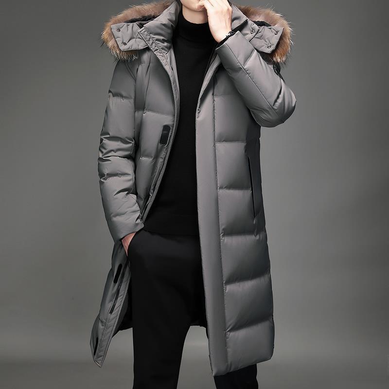 Medium and Long Down Jackets Winter Clothes New Men's Down Jackets Youth Korean Version Fashion