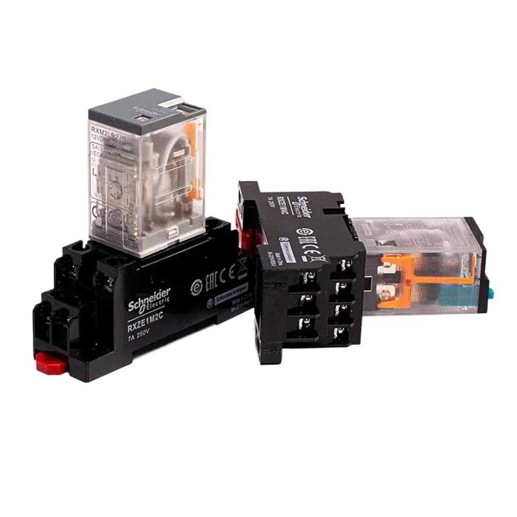 5PCS Relay RXM2LB2BD RXM2LB2P7 RXM2LB2F7 RXZE1M2C 2CO 5A 24VDC 230VAC 120VAC Small Intermediate Relay (Size : RXM2LB2F7 AC120V)