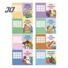 Ink Proof Paper Coloring Book 8PCS Children's Cartoon Book, Animals/Fruits/Vehicles/Fairy Tale Characters Theme, Thickened Ink-proof Creative Drawing