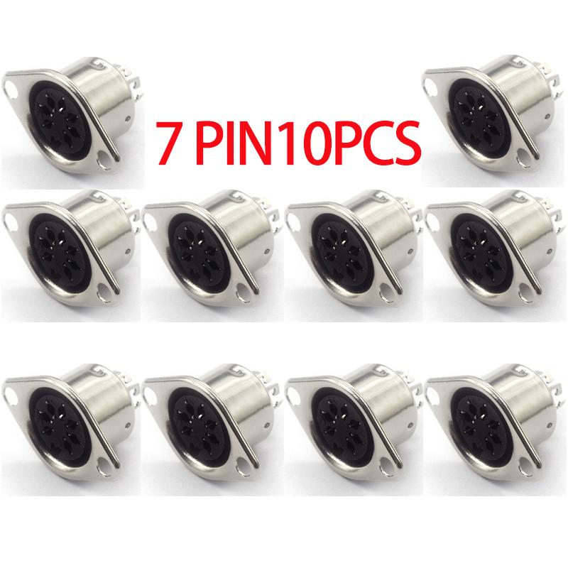 10PCS DIN S Terminal 3/4/5/6/7/8P Pin/Core Midi Male Connector Female Connector Plug Computer Large Keyboard Mouse Socket