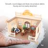 1:12 Scale Doll House Furnishings Plastic Miniature TV Tea Table Sofa Fireplace Flower Pots Living Room Dollhouse