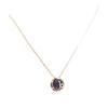 Twelve Zodiac Constellation Necklace - Double-sided Pendant Necklace with Zirconium Drop Pendant and Hollow Chain Around The Collarbone.