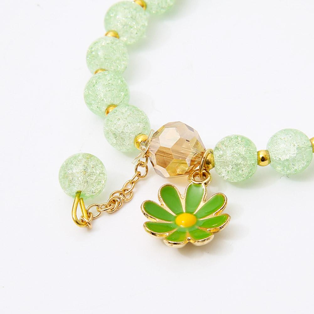 Multi-Color Daisy Flower Beaded Bracelet Ins Niche Minimalist Hand Jewelry Korean Cold Style for Women Perfect for Solo or Stack