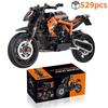 Technical MOC Construction Bricks Motorcycle Model Creative Building Kit Assembly Toys Educational Gift for Children Boys Girls