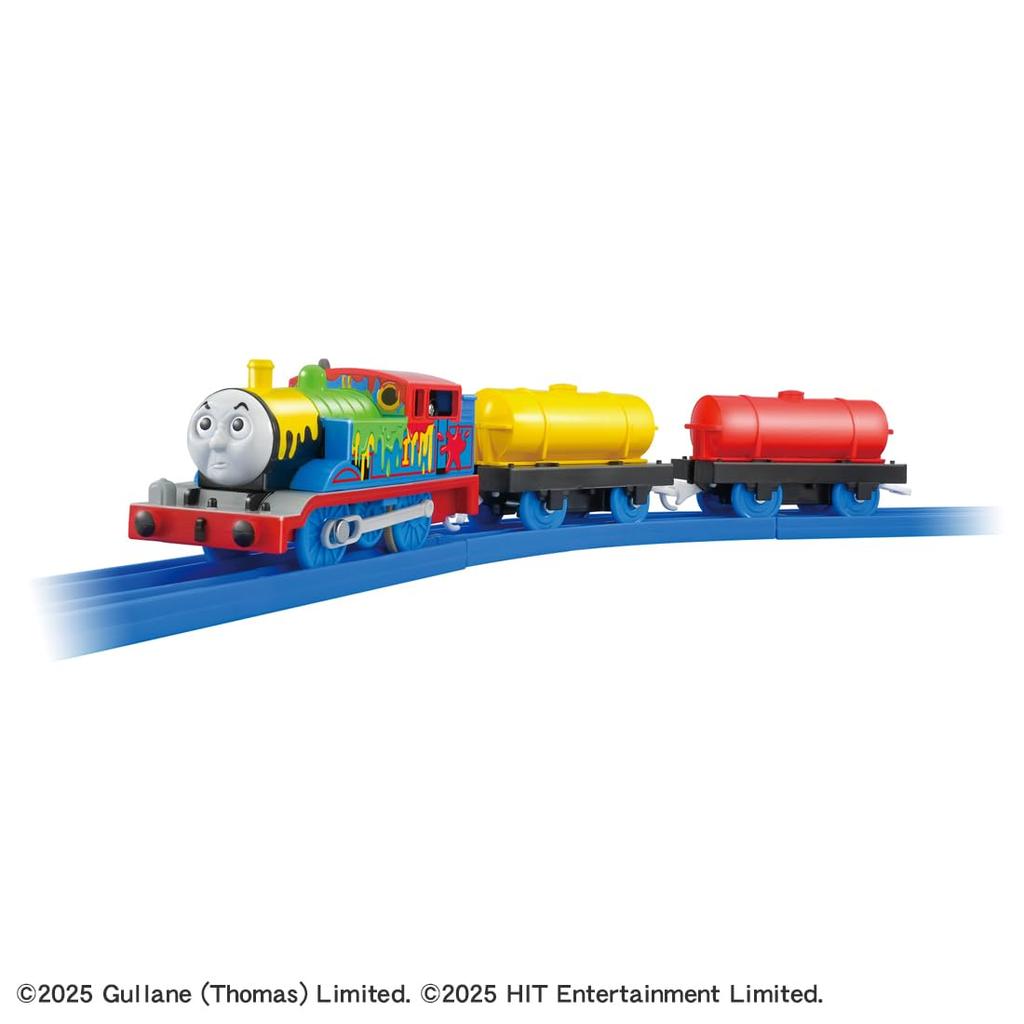 TAKARA TOMY Plarail Thomas Plarail Paint Thomas Train Toy 3 and TS-18 (Ages Up)