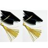 Creative Graduation Cap Hair Claw Yellow Tassels Commencement Hair Accessory  Party Celebration
