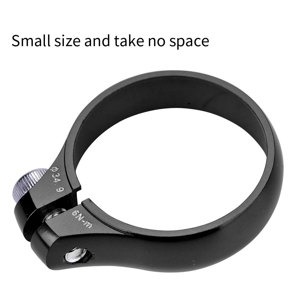 Ultralight Aluminium Alloy 34.9mm Mountain Bike Road Bicycle Seat Post Clamp (Black)