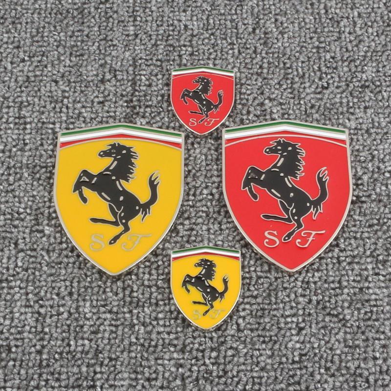 Auto Styling 3D Aufkleber Metallplakette Fahrzeugemblem Karosserieaufkleber für Ferrari Roma 488 Portofino F8 Roma Spider SF90 Auto Zubehör