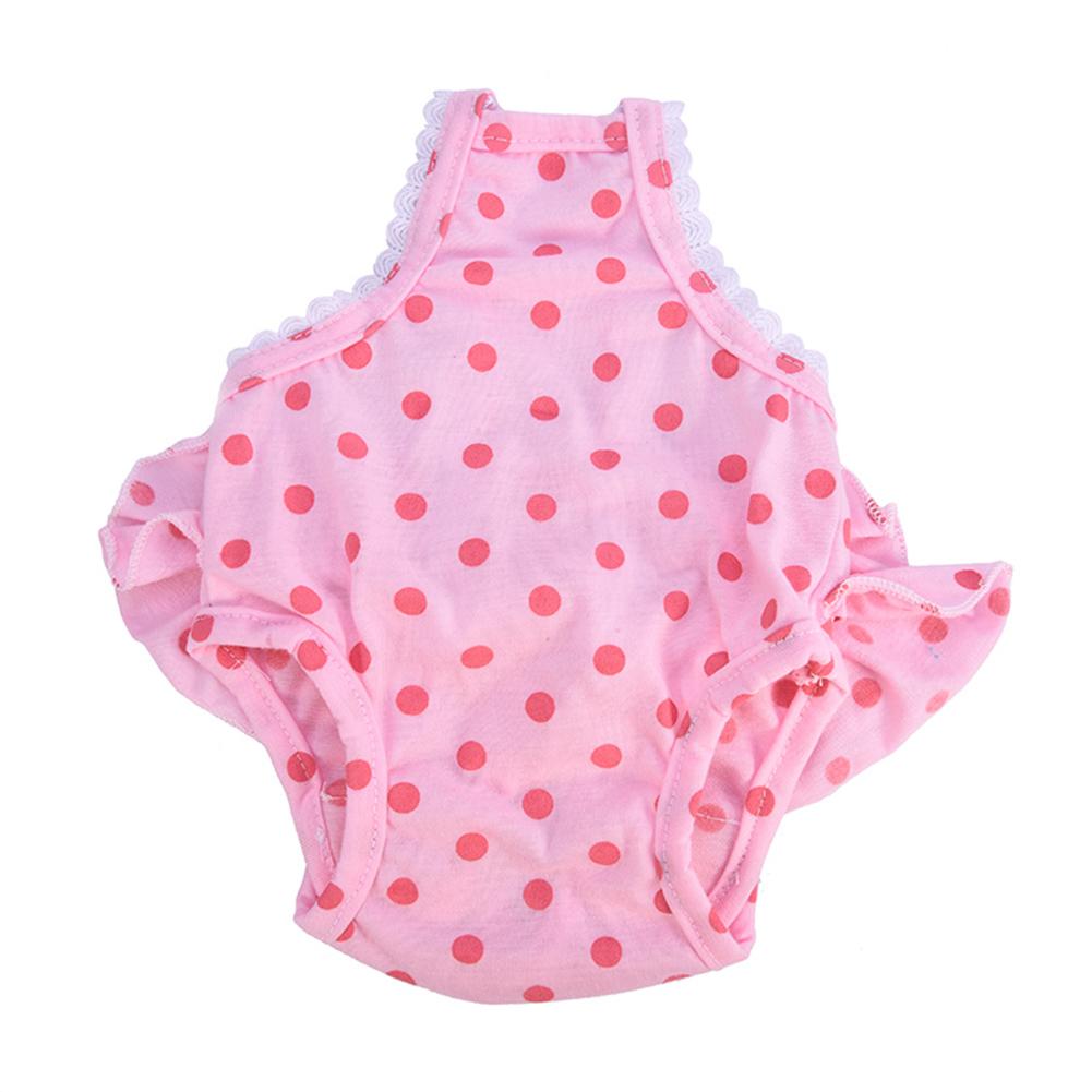 

Новые трусики для домашних собак с лямкой, гигиенические, регулируемые, в горошек, нижнее белье для питомцев, шорты, подгузник, защита от приставаний, подгузники для менструального периода питомца S розовый