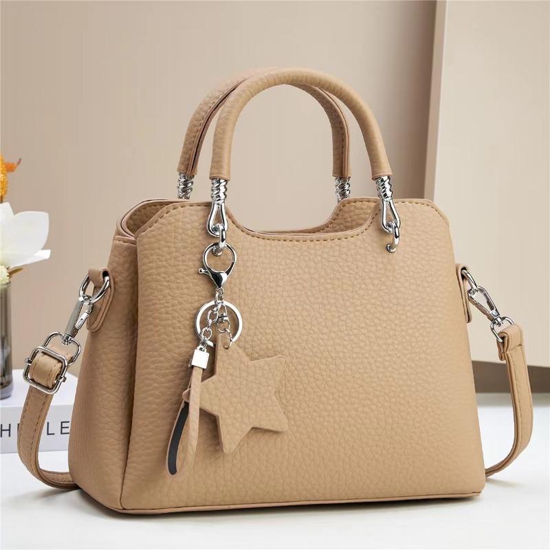Solid Color Simplicity Large Capacity Shopping Bag Casual Women's Handbag Classic Fashion Women's Office Business Shoulder Bag