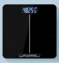 Digital Bathroom Scale Highly Accurate Body Weight Scale With Lighted LED Display Round Corner Design Weight Scale