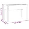 VidaXL Jardinière avec doublure marron 118x59x76 cm bois massif sapin 364234