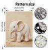 Pearl DIY Art Painting Cute Elephant Handcrafted Picture Indoor Wall Ornament Relaxing Leisure Hobby Exquisite Home Decoration Gift