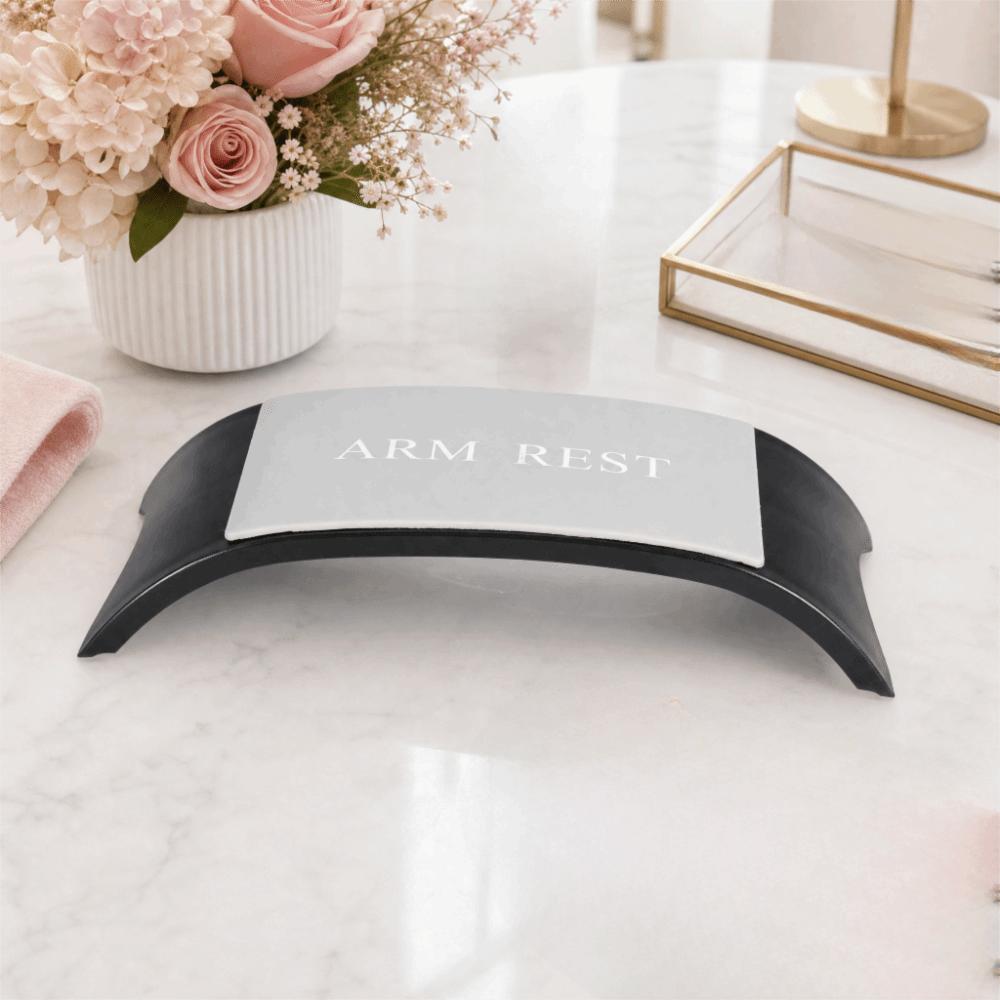 Black Color Nail Arm Rest Pillow Silicone Material Nail Art Hand Rest Home Diy Nail Care Use
