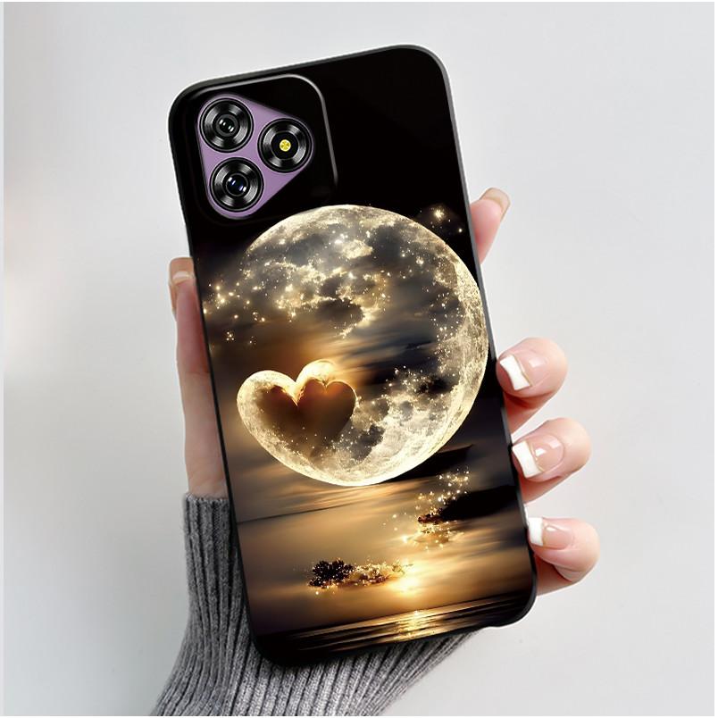For Oukitel C53 Case Luxury Cute Love Rabbit Funny Black TPU Soft Silicone Protective Phone Case For OukitelC53 C 53 Back Cover