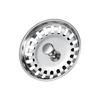 1 PCS Waste Plug Premium Kitchen Sink Strainer Replacement Basin Drain Filter Stainless Steel 80mm Sizes Fixing Pin