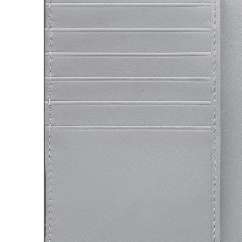 Dior CD Diamond Pattern Print Double Fold Canvas Card Holder Men Card Holder Gray 2ESCH147DCO-H42E