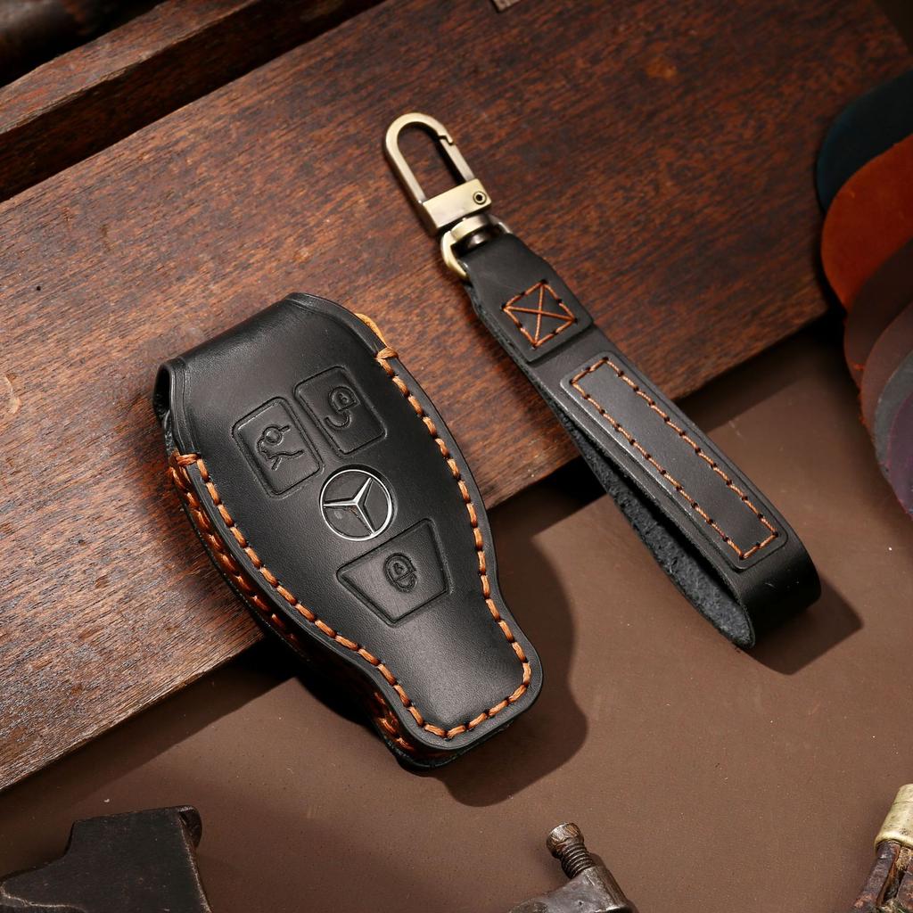 It Is Suitable for Mercedes-Benz Key Cover, and the New E300L Leather Car Key Cover Will Be Sent On Behalf of One Piece.