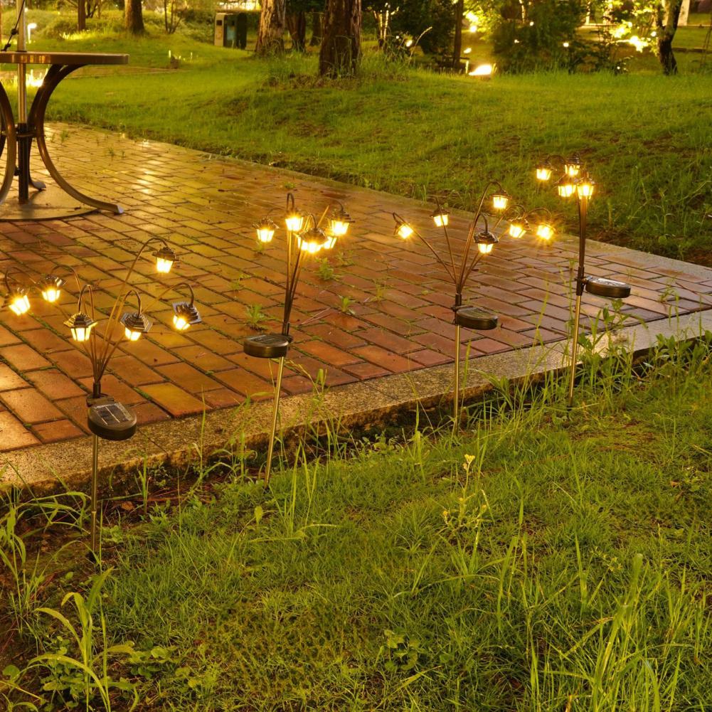 Garden Solar Light Outdoor Solar Powered Ground Insert Waterproof Landscape Lighting for Pathway Driveway Porch Lawn Patio Yard