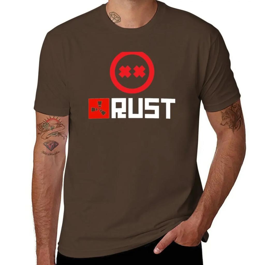 Rust Game Logo T-Shirt plain anime tops plain t shirts