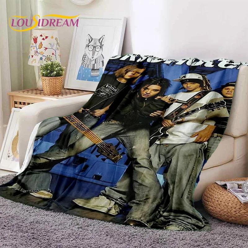 Rock Band Tokio Hotel Bill Kaulitz Soft Flannel Blanket for Bed Bedroom Sofa Picnic,Throw Blanket for Cover Outdoor Leisure Gift