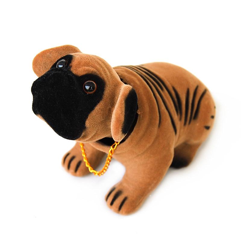 Creative Shaking Head Dog Ornament: Cute Car Dashboard Puppy Simulation