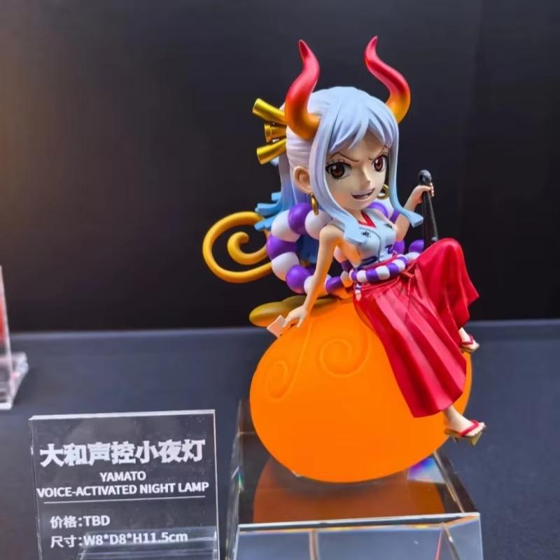 Genuine One Piece Devil Fruit Series Voice-Controlled Night Light Luffy Nico Robin Chopper Portgas·D· Ace Anime Figure Toy Gifts