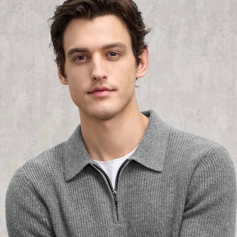 

EMZEMZ Men s Wool Cashmere Blend Polo Sweater