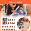 Christmas Countdown Series Marmot 24piece Acrylic Hanging Calendar For Seasonal Gift