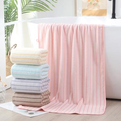 Stripe Bath Towel  , Soft, Absorbent, Quick-Drying, Refreshing & Durable. The Nap Blanket Is Very Suitable for Home, Beach And Outdoor Use