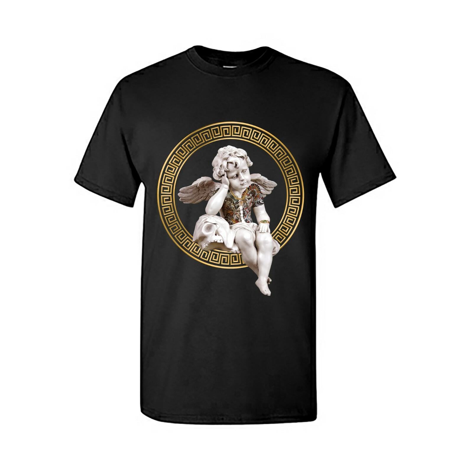 Statue Cupid Design With Tattoo Yakuza Japan T-Shirt Size S-4XL M