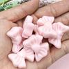 High Quality Bowknot 22.5*28mm For Bracelet Earring Making Acrylic Jewelry Heart Loose Beads DIY Jewelry Accessories 7pcs Solid Color
