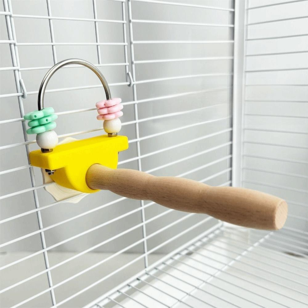 Flower Chew Toy Fun Bird Perch Stand Non-slip Wear-resistant Paw Grinding Sticks Beak Nail Grinder Easy Installation