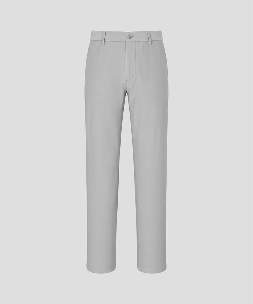 Binpolmen Cotton Blend Stretch Standard Fit Pants Light Gray