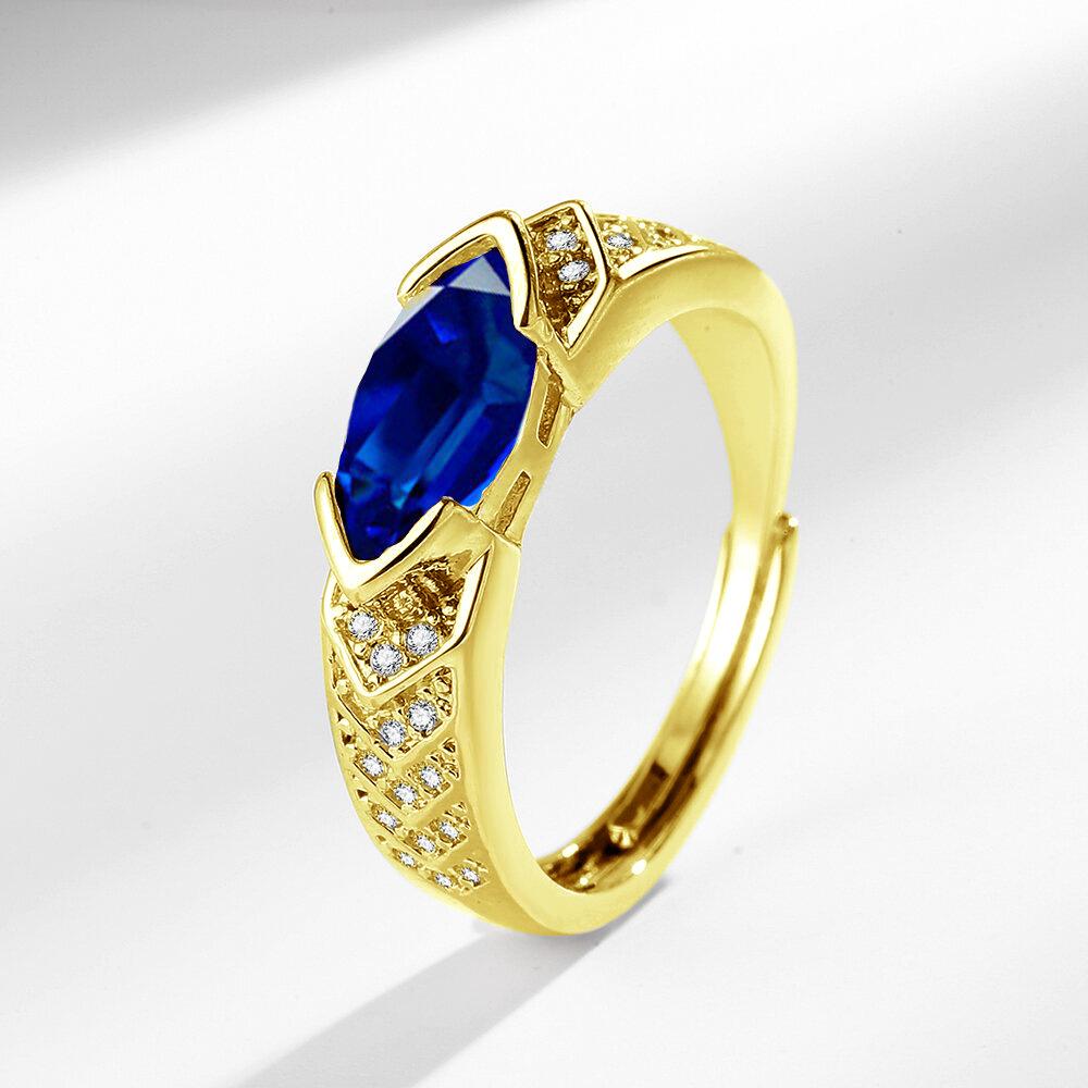 2026 Light Luxury Open Temperament Horse Eye Zircon Ring Female Tide Super Fairy Index Finger Ring