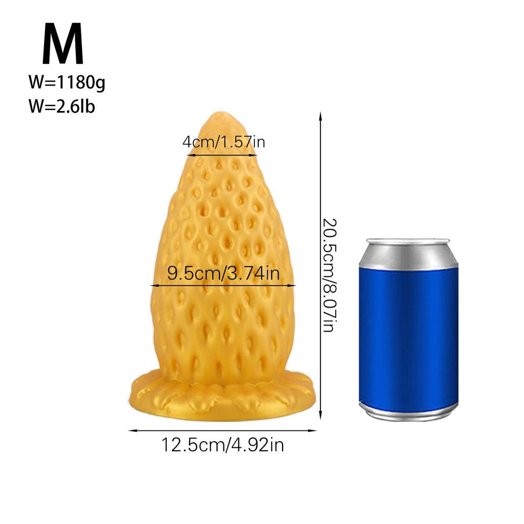 Giant Strawberry Sex Product Soft Silicone Heavy Super Thick Chrysanthemum Expansion SM Sex Toys for Men and Women Sex Product