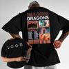 2025 Summer Imagination Dragon Loom World Tour Cover Tshirt Mens Fashion Hip Hop Pop Music Street Cotton Oversized Tshirt