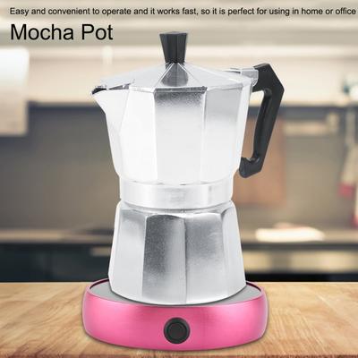 Aluminum Espresso Coffee Maker 100ml Capacity Stovetop Coffee Percolator Moka Pot  Cafe Brewing