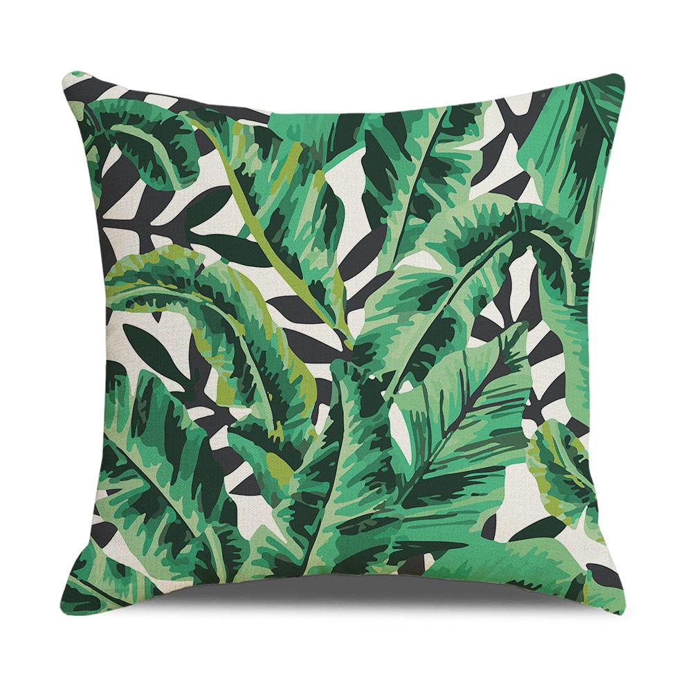 Ins Nordic Tropical Plant Pillow Cover New Home Furnishings Office Lumbar Cushion Pillow Cover